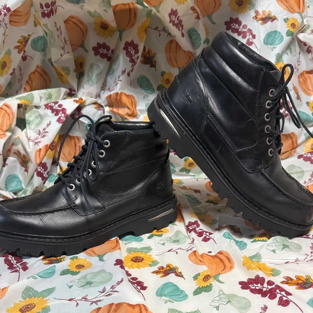 Timberland Men's Black Leather Boots